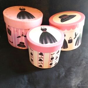 Paris or Girly Girl Themed round boxes